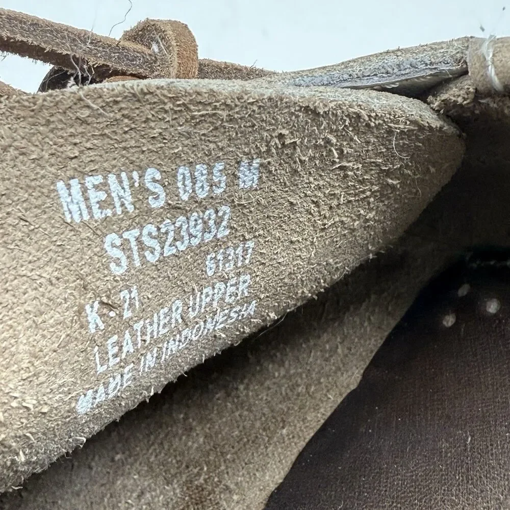 Sperry Authentic Original Boat Shoes Mens 8.5 M Taupe Brown Leather 2 Eye Casual